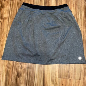 FullBeauty womens 12 large Skort skirt grey sport athletic golf tennis stretch